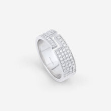 Load image into Gallery viewer, 18KT White Gold Signature Ring with Diamonds 7mm
