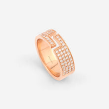Load image into Gallery viewer, 18KT Rose Gold Signature Ring with Diamonds 7mm
